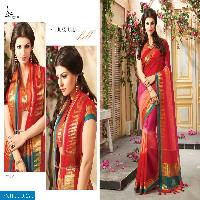 meghdoot Tassels Wholesale Cotton Silk Ethnic Saree